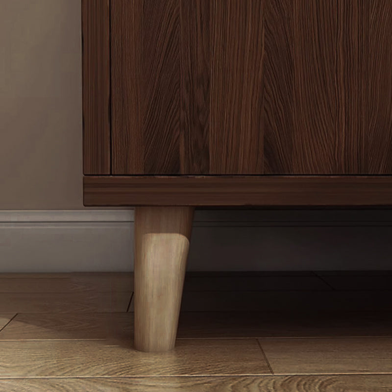 Modern Minimalist Rectangular MDF Plastic Metal Plate Narrow Storage Cabinet 1 Open Shelf 2/3 Door For Living Room