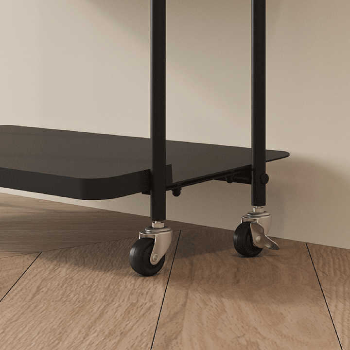 Modern Minimalist Rectangular MDF Iron Shoe Storage 4-Tier For Entryways