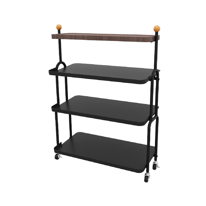 Modern Minimalist Rectangular MDF Iron Shoe Storage 4-Tier For Entryways