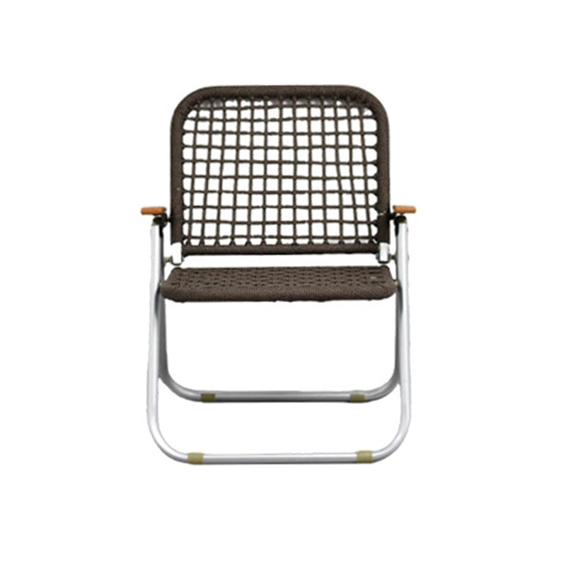 Modern Minimalist Nylon Beech Wood Aluminum Foldable Camping Chair Backrest Armrest For Outdoor