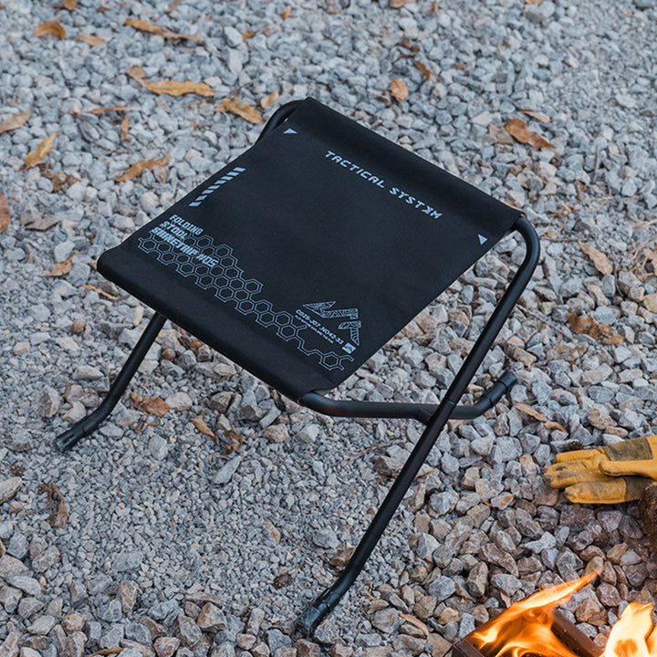 Modern Minimalist Oxford Fabric Aluminum Alloy Adjustable Foldable Camping Chair Backless Armless For Outdoor