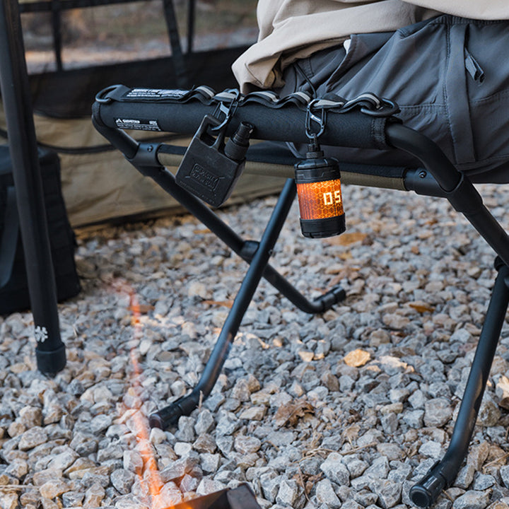 Modern Minimalist Oxford Fabric Aluminum Alloy Adjustable Foldable Camping Chair Backless Armless For Outdoor