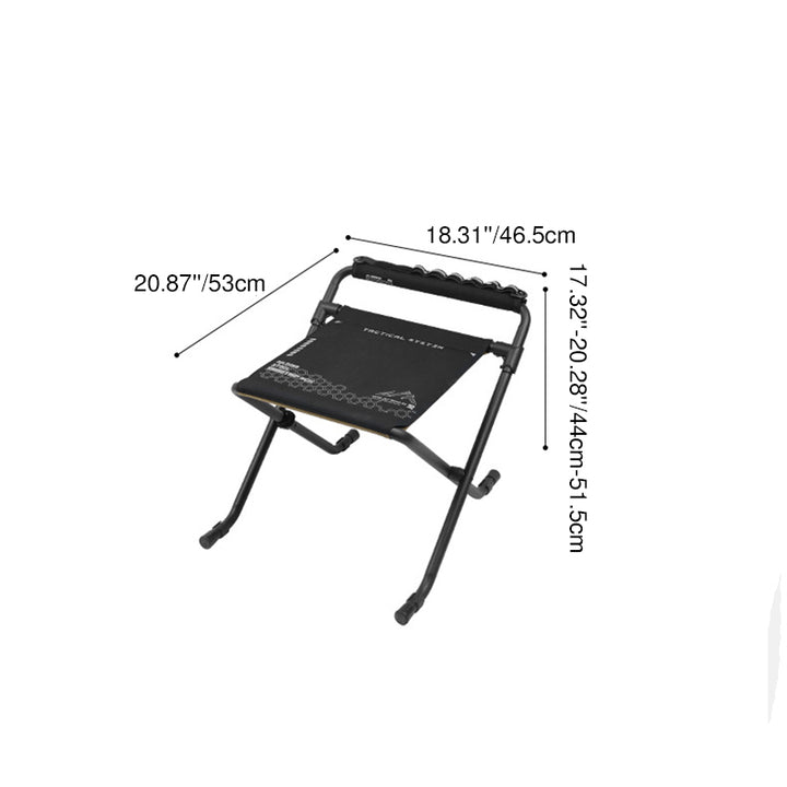 Modern Minimalist Oxford Fabric Aluminum Alloy Adjustable Foldable Camping Chair Backless Armless For Outdoor