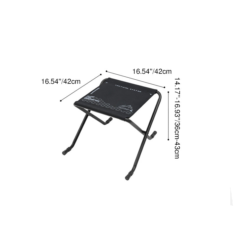 Modern Minimalist Oxford Fabric Aluminum Alloy Adjustable Foldable Camping Chair Backless Armless For Outdoor