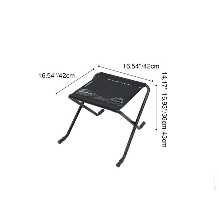 Modern Minimalist Oxford Fabric Aluminum Alloy Adjustable Foldable Camping Chair Backless Armless For Outdoor