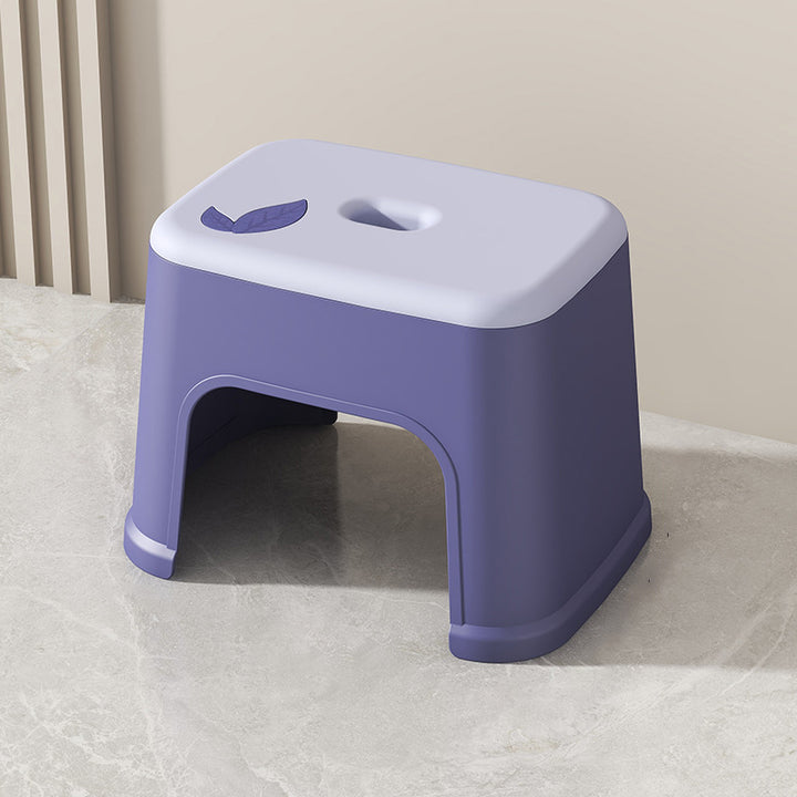 Modern Minimalist PP Plastic Stackable Space-Saving Low Stool Backless Armless Kids For Bathroom &amp; Entryway
