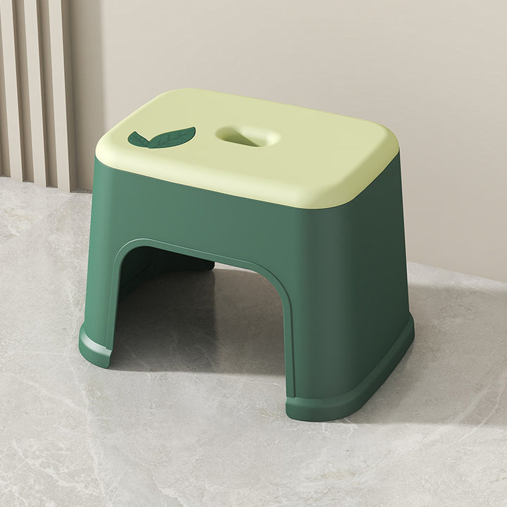 Modern Minimalist PP Plastic Stackable Space-Saving Low Stool Backless Armless Kids For Bathroom &amp; Entryway