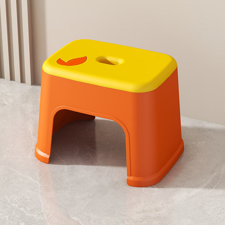 Modern Minimalist PP Plastic Stackable Space-Saving Low Stool Backless Armless Kids For Bathroom &amp; Entryway