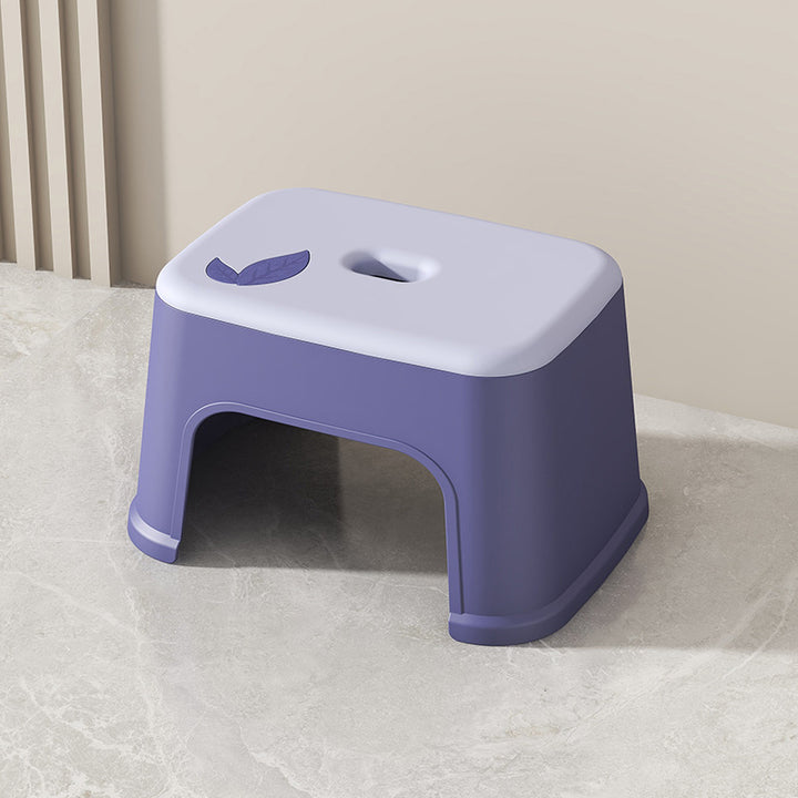 Modern Minimalist PP Plastic Stackable Space-Saving Low Stool Backless Armless Kids For Bathroom &amp; Entryway