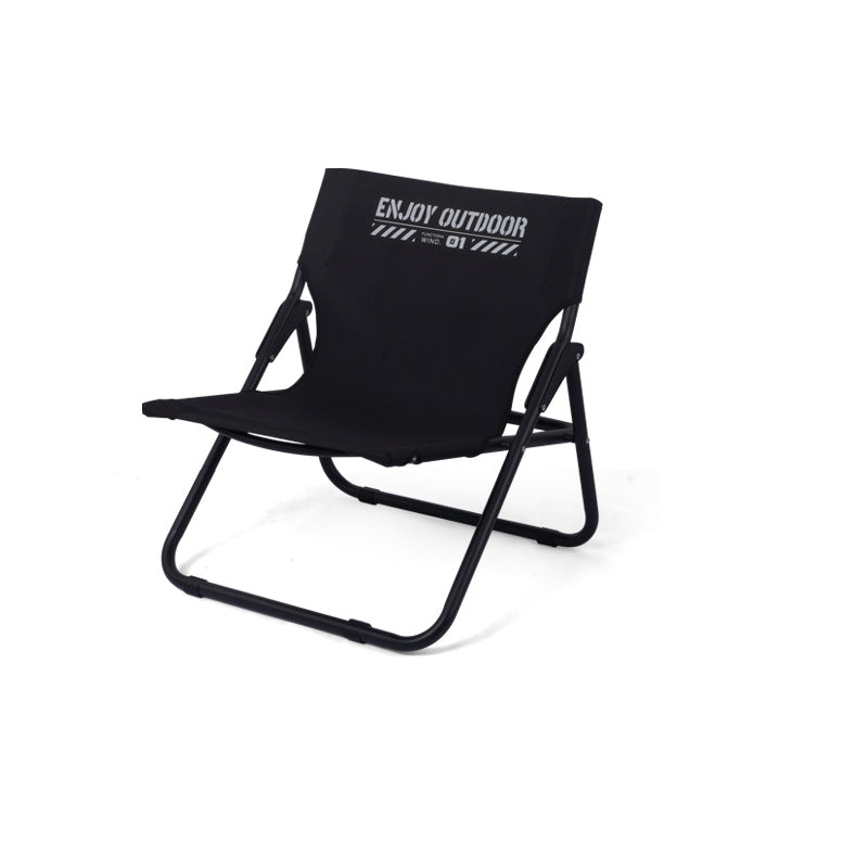 Modern Minimalist Oxford Fabric Carbon Steel Foldable Camping Chair Backrest Armless For Outdoor Patio