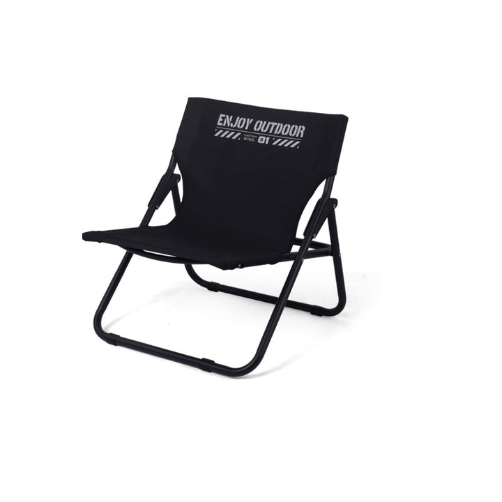 Modern Minimalist Oxford Fabric Carbon Steel Foldable Camping Chair Backrest Armless For Outdoor Patio