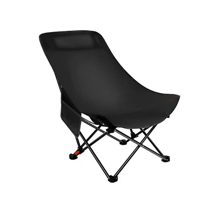 Modern Minimalist Oxford Fabric Carbon Steel EVA EPE Foldable Lightweight High-Back Camping Chair Backrest Armless For Outdoor Patio