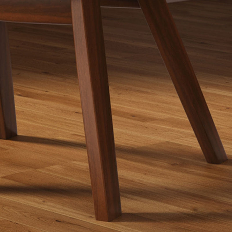 Traditional Farmhouse Solid Rubberwood Yuanbao-Shaped Decorative Kids Backrest Armless Low Stool For Entryway