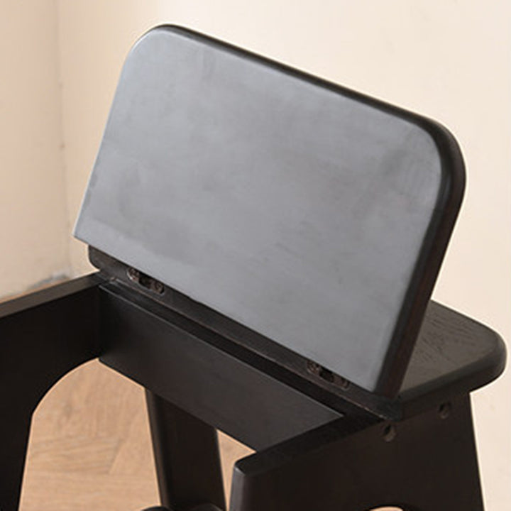 Modern Minimalist Ash Wood Highly Practical Stepped Shape Backrest Armless 3-Tier Step Stool For Living Room