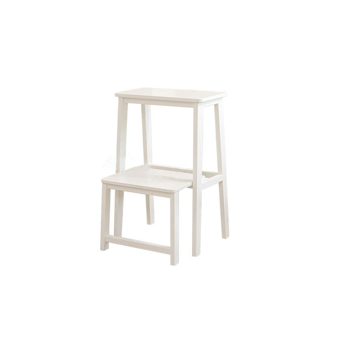 Modern Minimalist Moso Bamboo Highly Practical Space-Saving Backrest Armless Step Stool 2-Step For Living Room