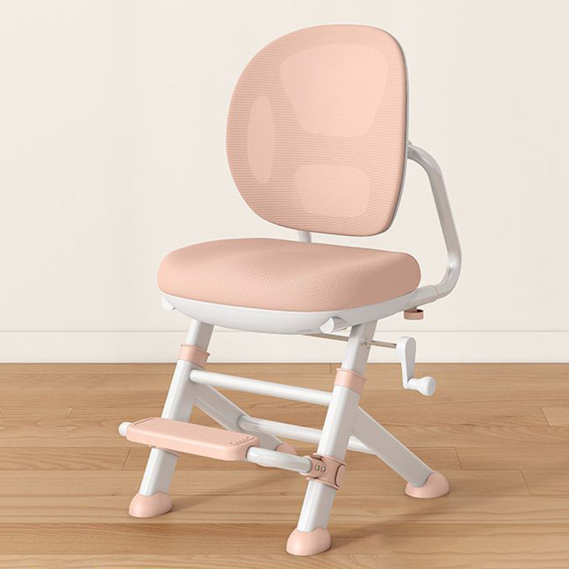 Modern Minimalist High-Resilience Mesh Carbon Steel Foam Sponge Kids Square Seat With Adaptive Backrest Footrest Highly Practical Armless Desk Chair For Home Office