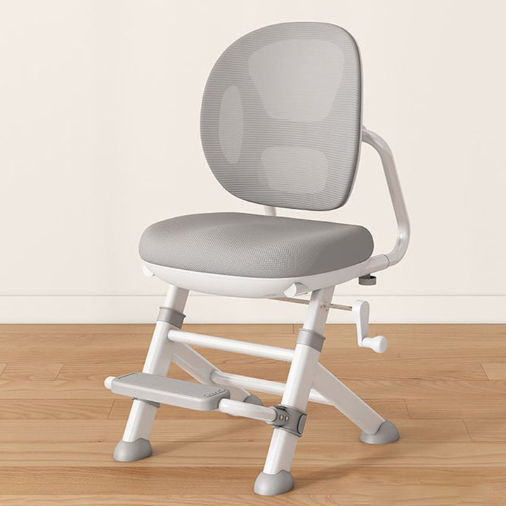 Modern Minimalist High-Resilience Mesh Carbon Steel Foam Sponge Kids Square Seat With Adaptive Backrest Footrest Highly Practical Armless Desk Chair For Home Office