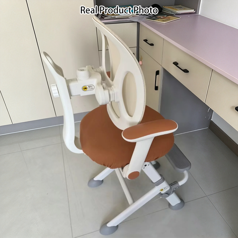 Modern Minimalist High-Resilience Mesh Carbon Steel Foam Sponge Kids Square Seat With Adaptive Backrest Footrest Highly Practical Armless Desk Chair For Home Office