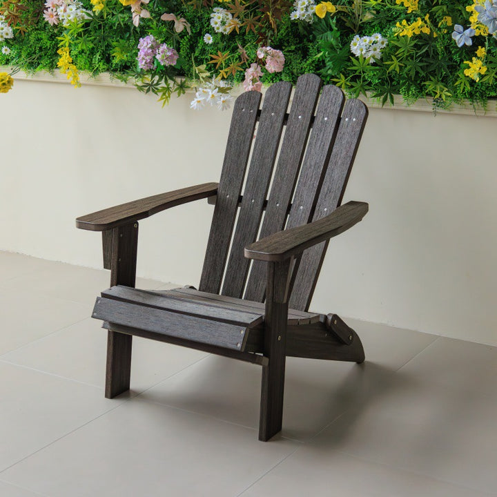 Modern Minimalist HDPE Stainless Steel Foldable Frog Shaped Wide Backrest Armrests Outdoor Lounge Chair For Outdoor Patio