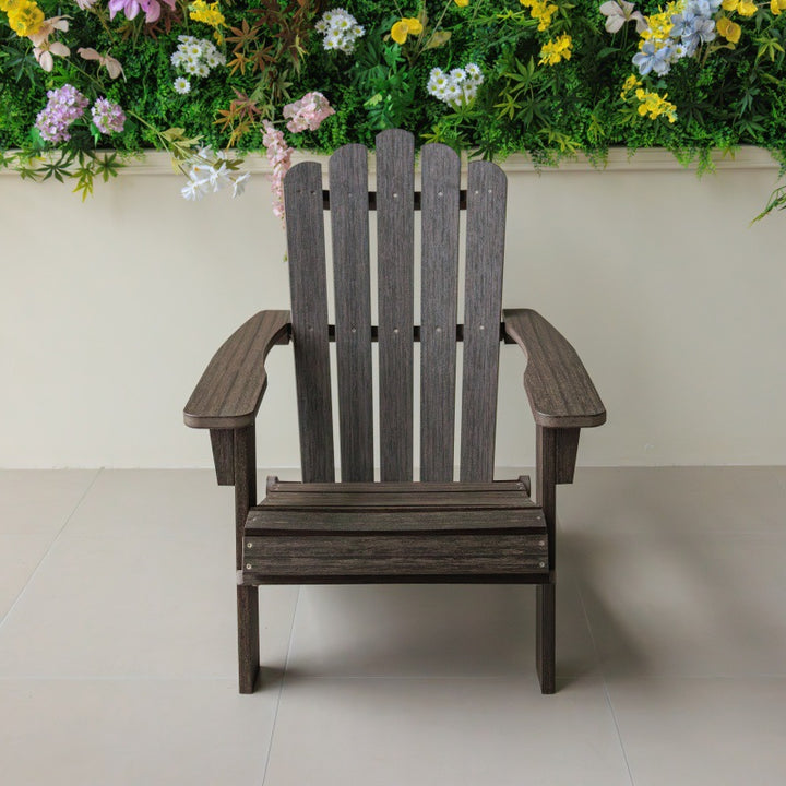 Modern Minimalist HDPE Stainless Steel Foldable Frog Shaped Wide Backrest Armrests Outdoor Lounge Chair For Outdoor Patio