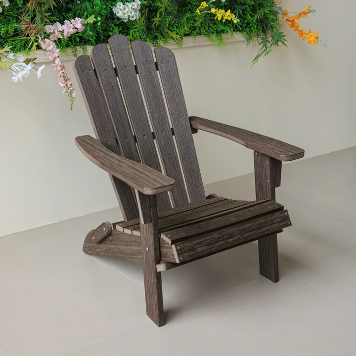 Modern Minimalist HDPE Stainless Steel Foldable Frog Shaped Wide Backrest Armrests Outdoor Lounge Chair For Outdoor Patio
