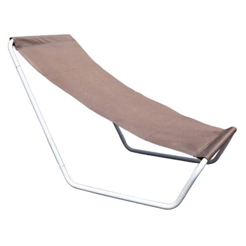 Modern Minimalist Iron Oxford Fabric Foldable Lightweight Backrest Armless Outdoor Lounge Chair For Outdoor