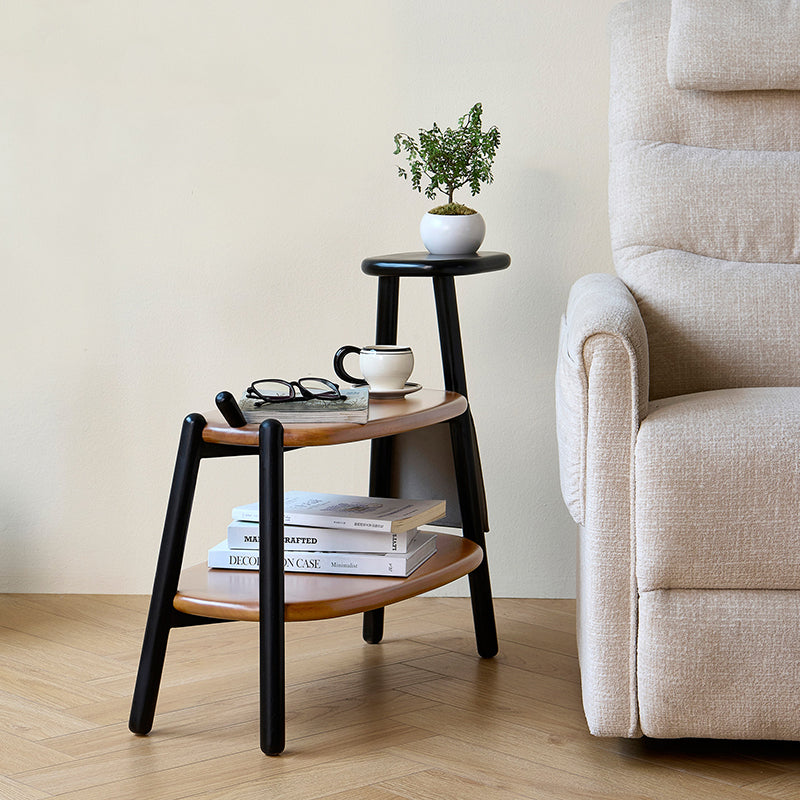 Modern Minimalist Boxwood &amp; Ash Wood Saddle-Style Faux Leather Pony-Shaped Space-Saving Decorative Backless Armless Shoe Stool For Entryway