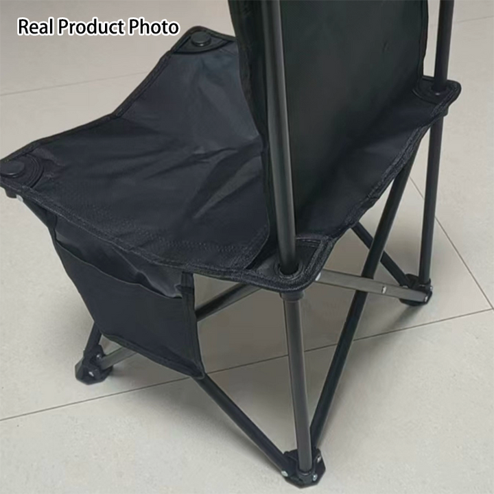 Modern Minimalist Oxford Fabric Stainless Steel Carbon Steel ABS Plastic Lightweight Foldable Armless Backrest Camping Chair For Outdoor