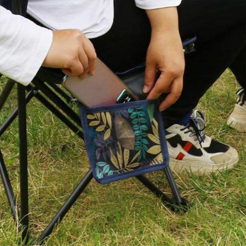 Modern Minimalist Oxford Fabric Stainless Steel Carbon Steel ABS Plastic Lightweight Foldable Armless Backrest Camping Chair For Outdoor