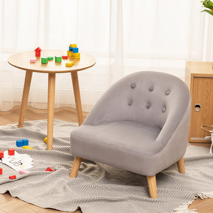 Modern Luxury Faux Leather Velvet Pine Wood Foam Sponge Kid Curved Padded Backrest Armless Low Stool For Living Room