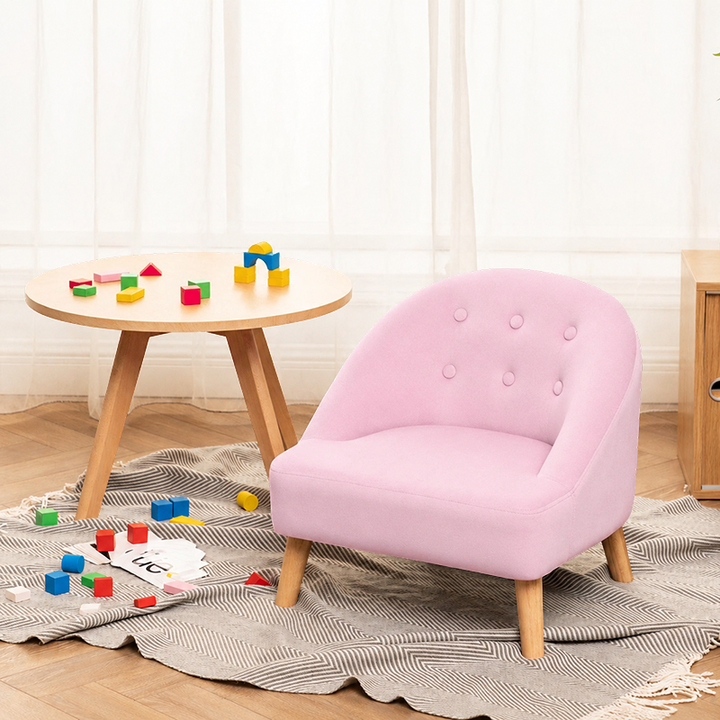 Modern Luxury Faux Leather Velvet Pine Wood Foam Sponge Kid Curved Padded Backrest Armless Low Stool For Living Room