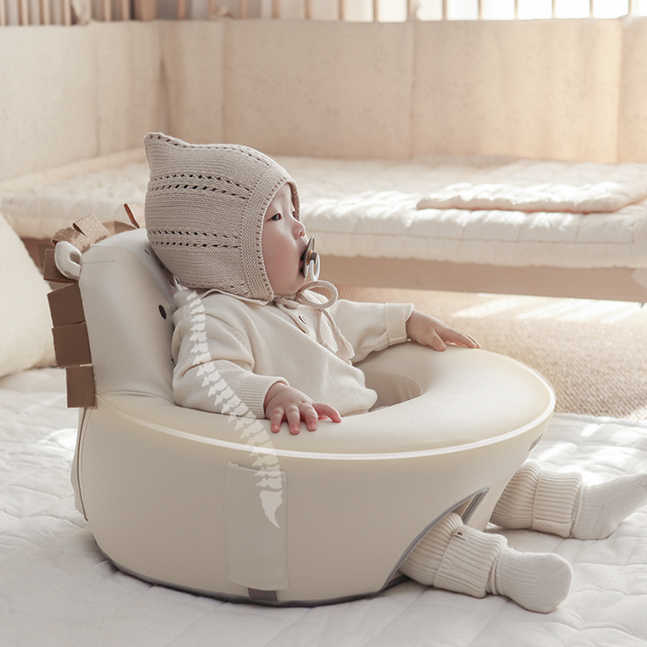 Modern Minimalist Polyester Polyurethane Spandex Latex Kid Lion-Shaped Backrest Armrest Low Stool For Living Room