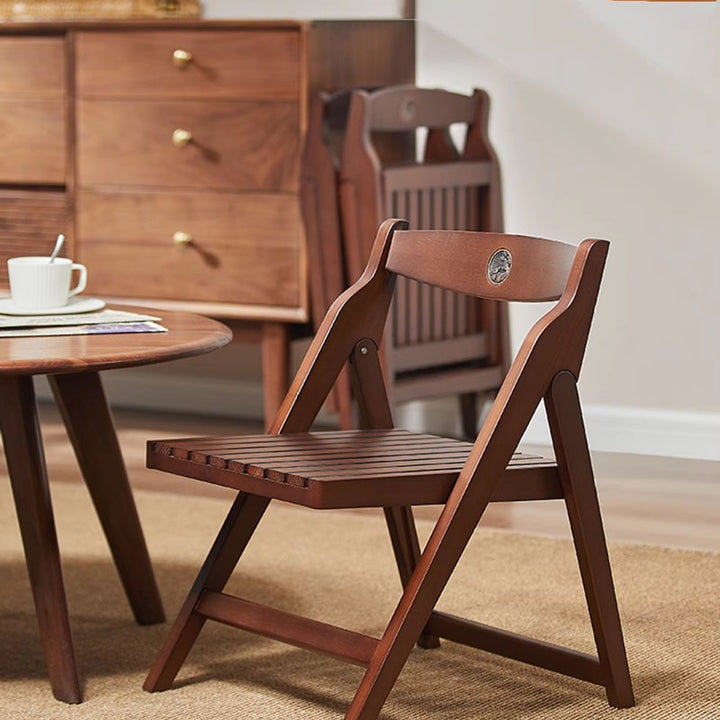 Modern Minimalist Beech Wood Iron Foldable Square Backrest Armless Low Stool For Living Room &amp; Balcony