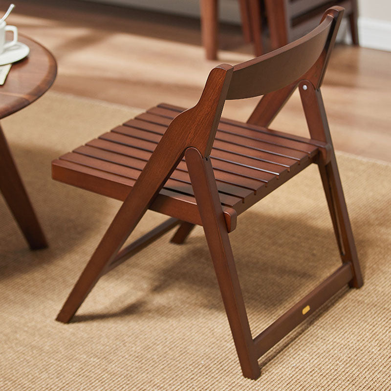 Modern Minimalist Beech Wood Iron Foldable Square Backrest Armless Low Stool For Living Room &amp; Balcony