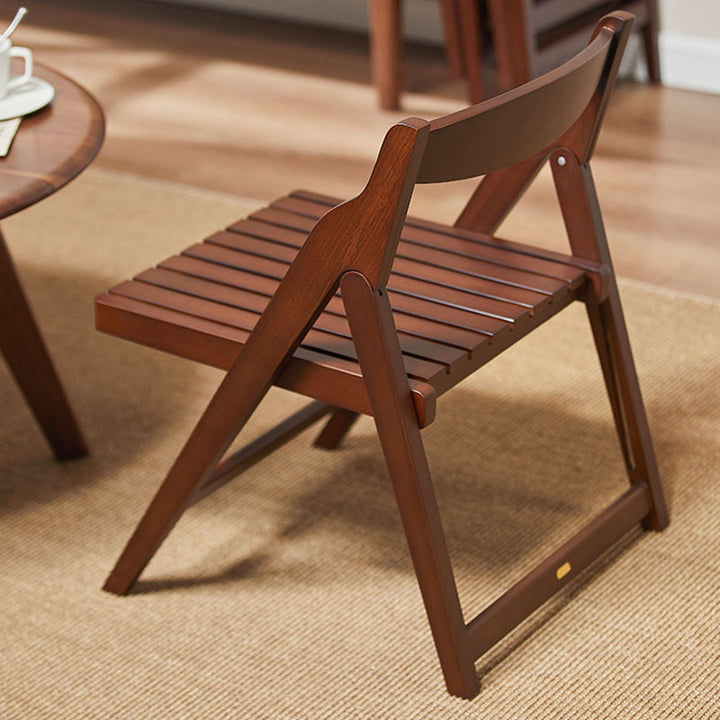 Modern Minimalist Beech Wood Iron Foldable Square Backrest Armless Low Stool For Living Room &amp; Balcony