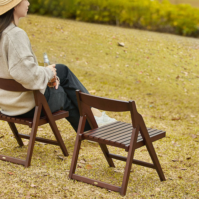 Modern Minimalist Beech Wood Iron Foldable Square Backrest Armless Low Stool For Living Room &amp; Balcony