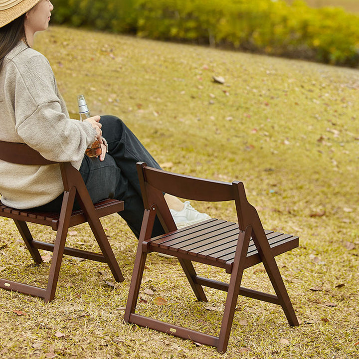 Modern Minimalist Beech Wood Iron Foldable Square Backrest Armless Low Stool For Living Room &amp; Balcony