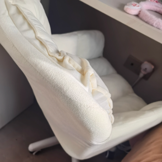 Chaise de bureau carrée moderne minimaliste en velours, cuir PU et nylon avec hauteur réglable pour bureau à domicile 