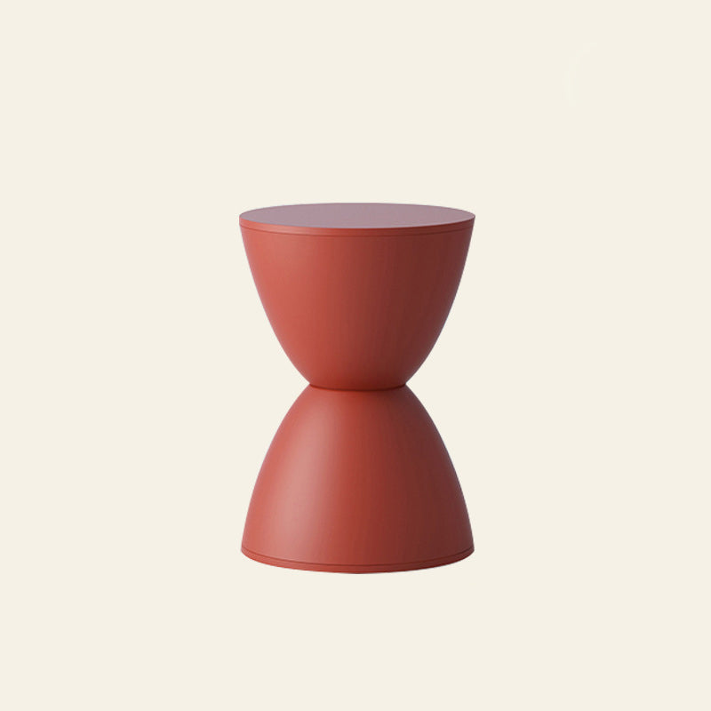 Modern Minimalist PP Hourglass-Shaped Stool Chair For Bedroom & Living Room