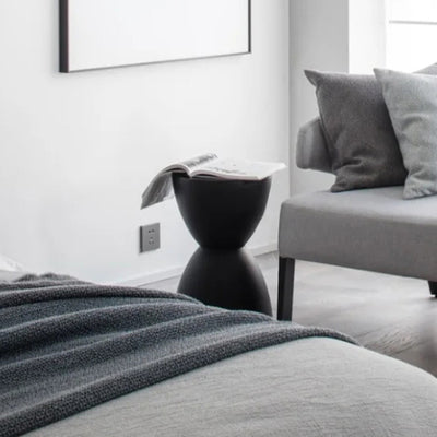 Modern Minimalist PP Hourglass-Shaped Stool Chair For Bedroom & Living Room