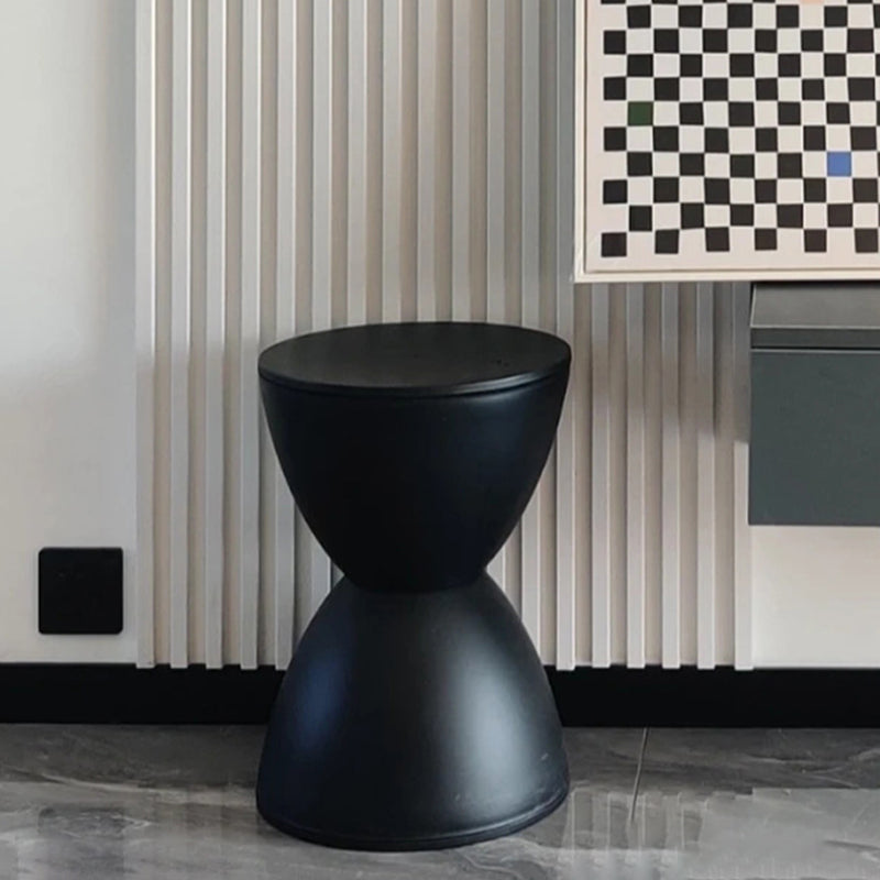 Modern Minimalist PP Hourglass-Shaped Stool Chair For Bedroom & Living Room