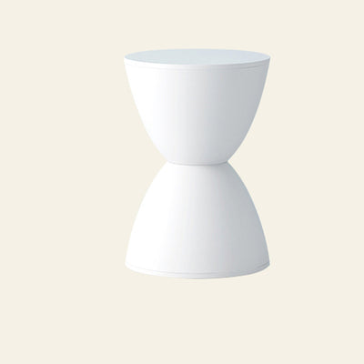 Modern Minimalist PP Hourglass-Shaped Stool Chair For Bedroom & Living Room