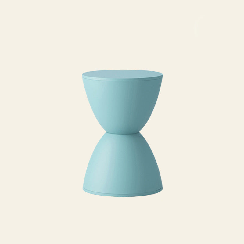 Modern Minimalist PP Hourglass-Shaped Stool Chair For Bedroom & Living Room