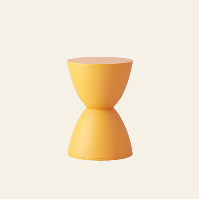 Modern Minimalist PP Hourglass-Shaped Stool Chair For Bedroom & Living Room