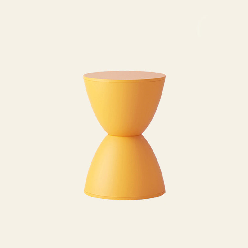 Modern Minimalist PP Hourglass-Shaped Stool Chair For Bedroom & Living Room