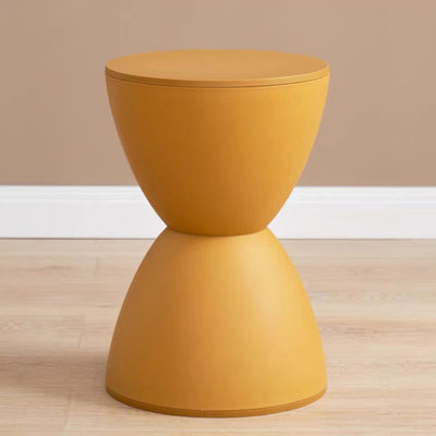 Modern Minimalist PP Hourglass-Shaped Stool Chair For Bedroom & Living Room