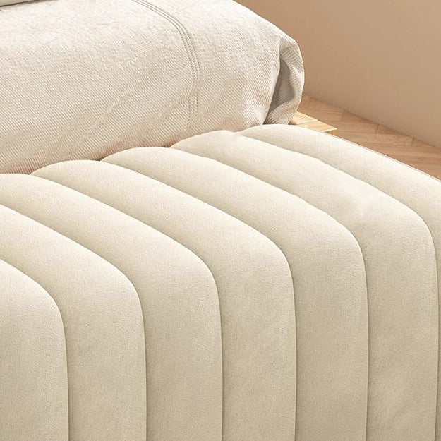 Banc rectangulaire contemporain en bois et velours nordique pour entrée, chambre, salon 