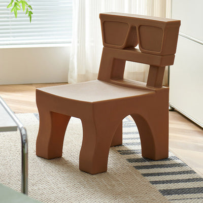 Zeitgenössischer nordischer quadratischer Kunststoffhocker für Kinderzimmer & Wohnzimmer 
