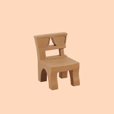 Zeitgenössischer nordischer quadratischer Kunststoffhocker für Kinderzimmer & Wohnzimmer 