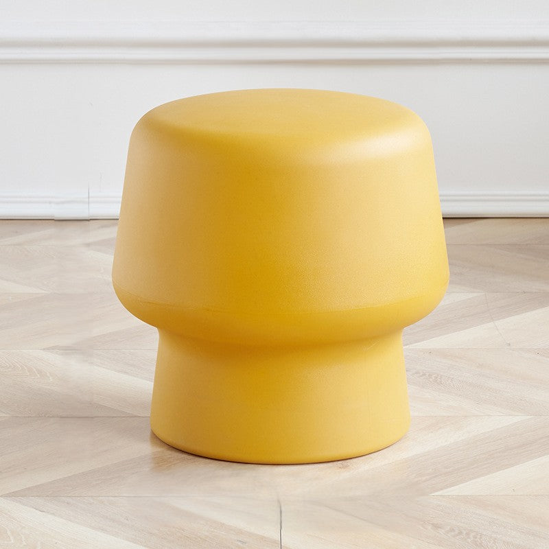 Zeitgenössischer kreativer runder Kunststoffhocker für Schlafzimmer- und Wohnzimmer-Sitzgelegenheiten 